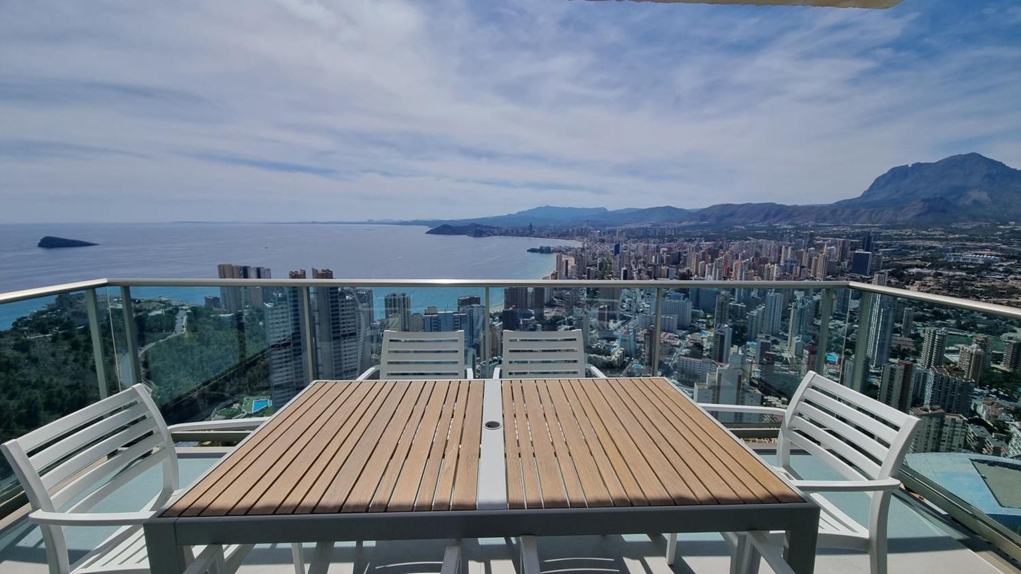 Ferienwohnung Skyline 37 Terraza Con Vista Al Mar Benidorm Exterior foto